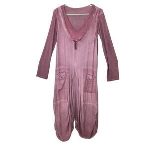 Weight Made in Italy 2 piece Lagenlook Boho Dress with Long sleeve top Sz S/M